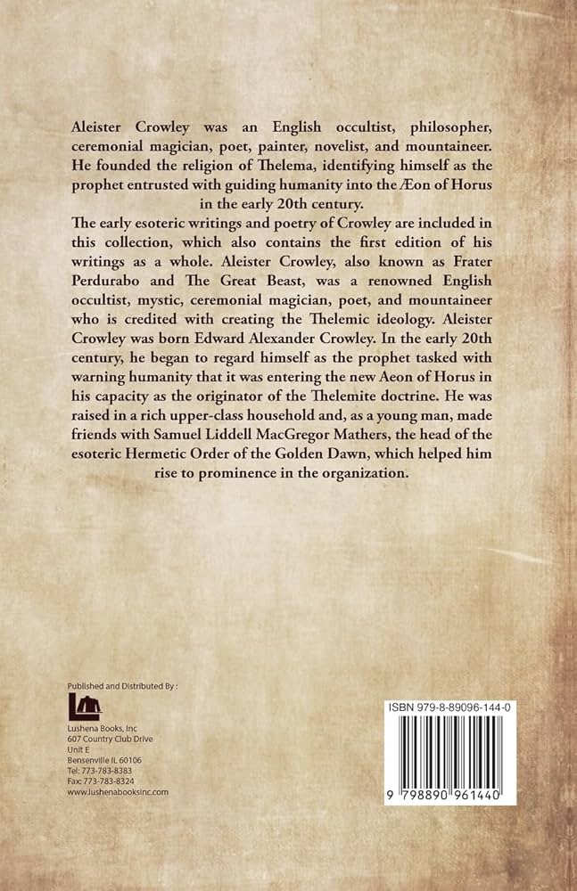 Amazon | The Works of Aleister Crowley Vol 3 | Aleister Crowley