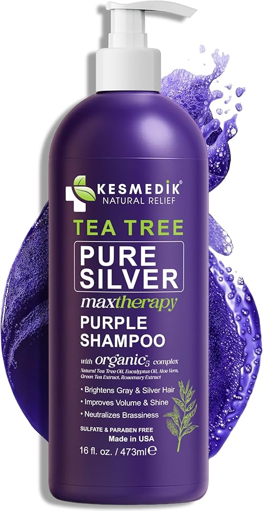 Amazon.com : KESMEDIK Tea Tree Purple Shampoo with Rosemary & Aloe