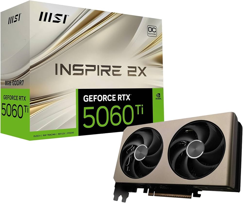 Amazon | MSI GeForce RTX 5060 Ti 8G INSPIRE 2X OC グラフィックス