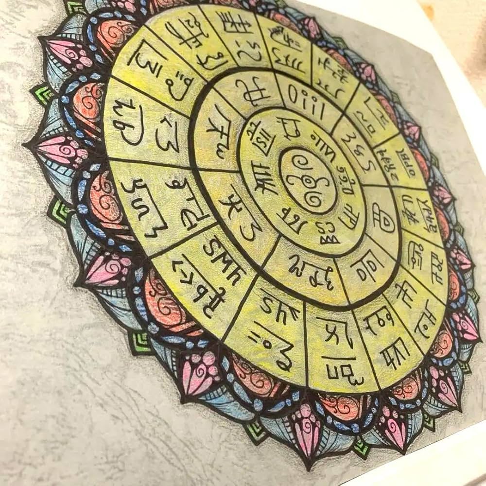 Amazon.co.jp: 龍体文字 フトマニ図 開運 エネルギーアート 曼荼羅