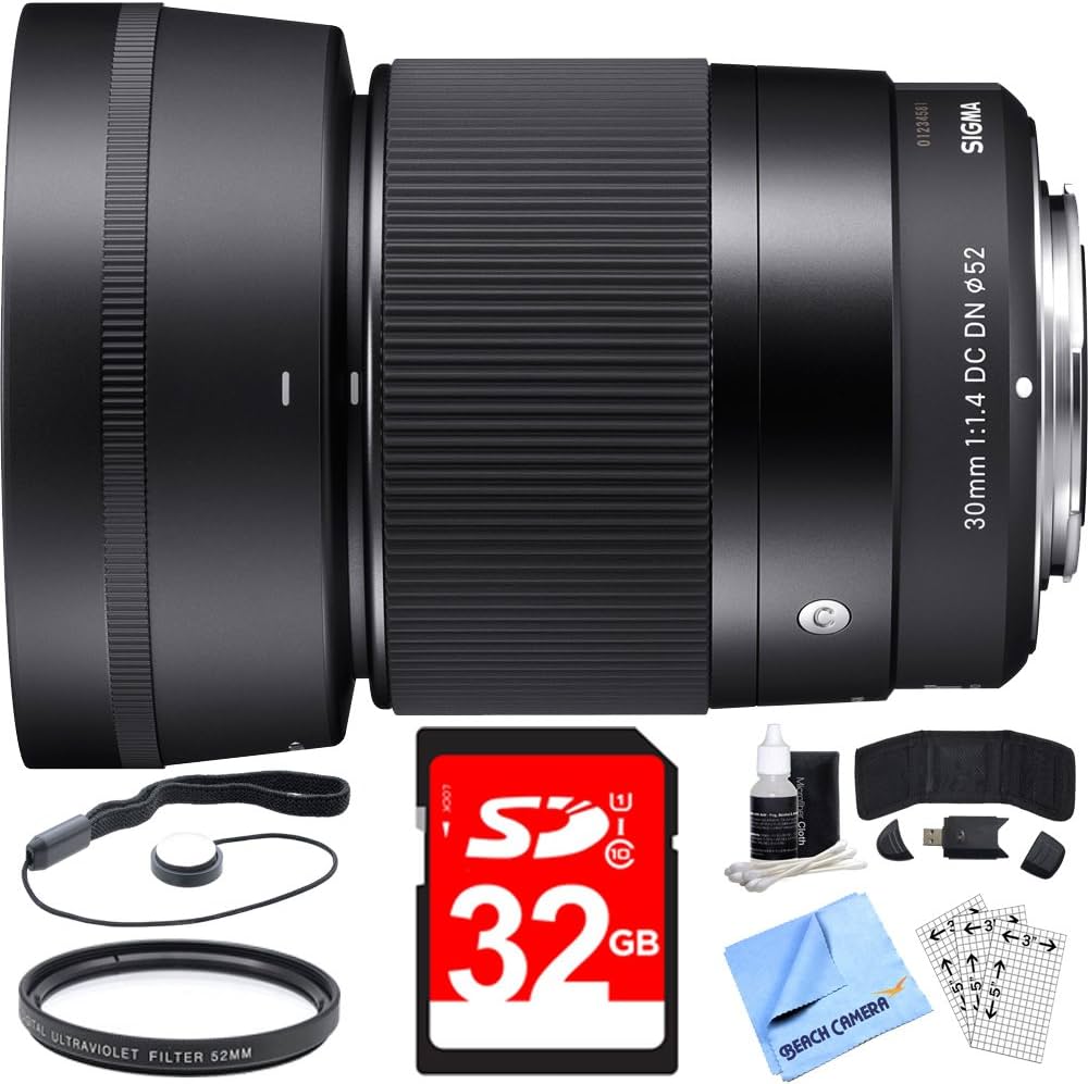 Amazon | Sigma 30mm F1.4 DC DNレンズ Sony Eマウントバンドル用 32GB