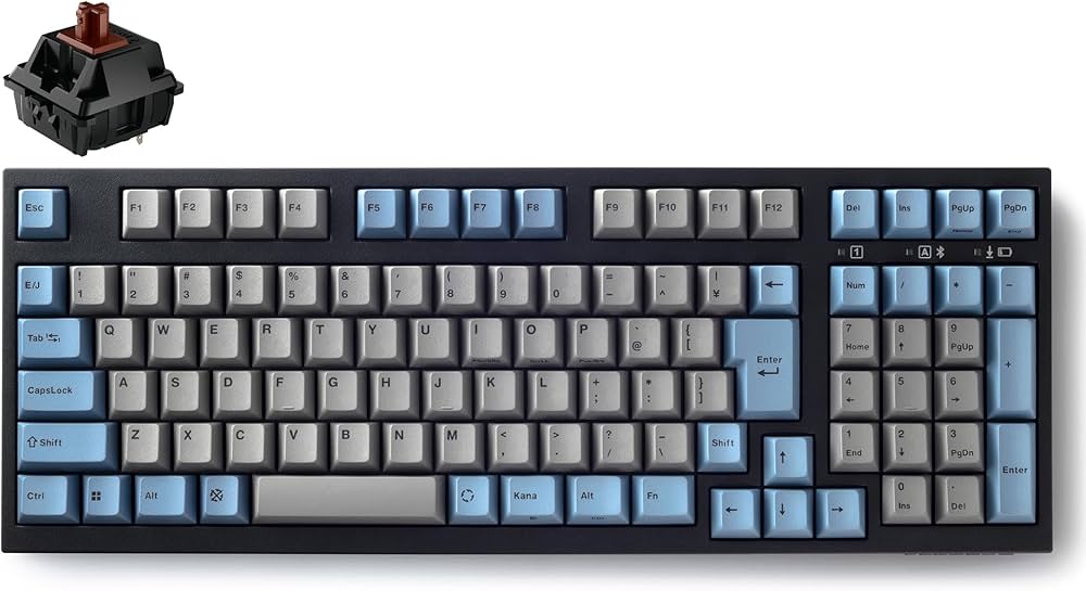 Amazon | LEOPOLD FC980MBT GRAYBLUE Bluetooth/USB-C 日本語JIS配列