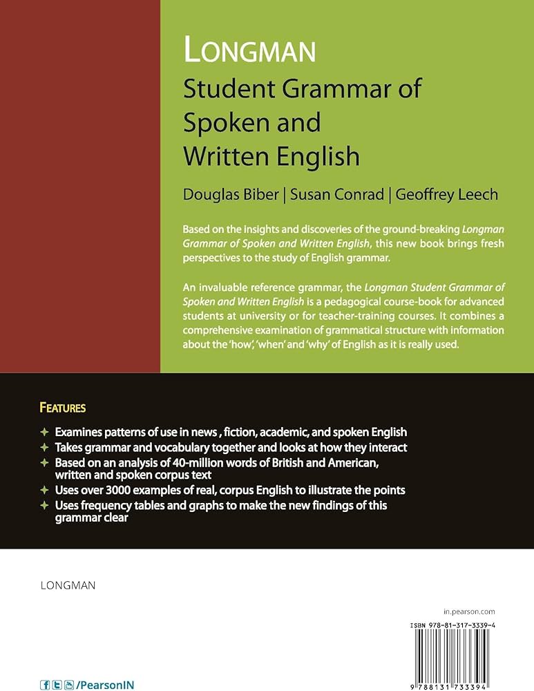 Longman Student Grammar Of Spoken And Written English: Douglas