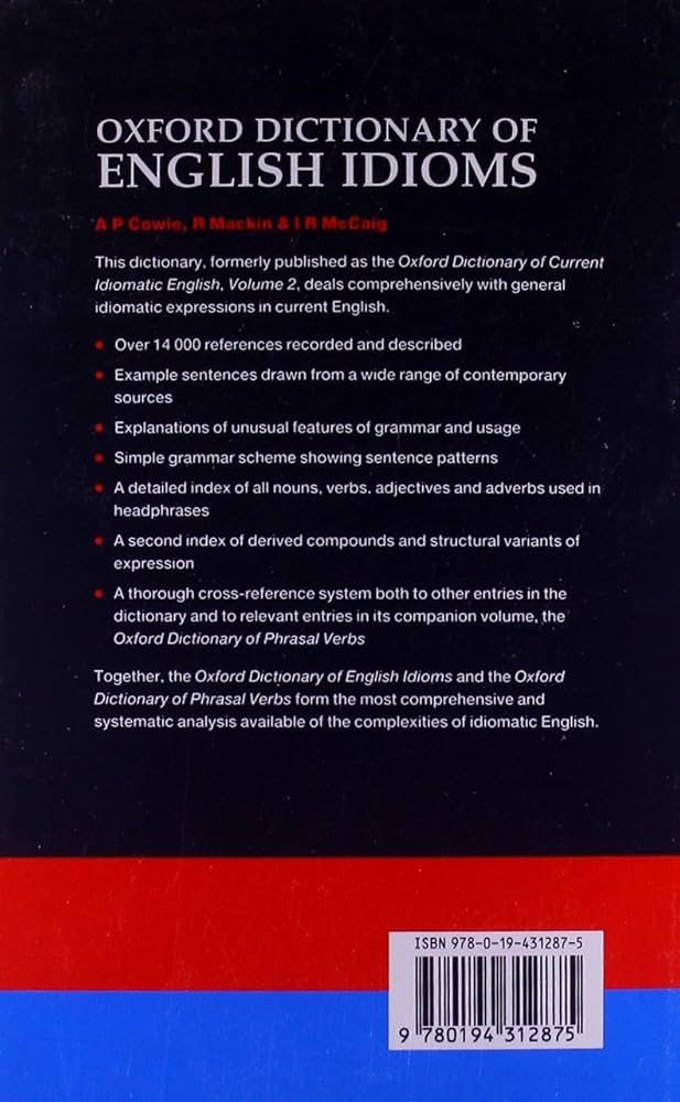 Oxford Dictionary English Idioms Pocket Book: Varios Autores