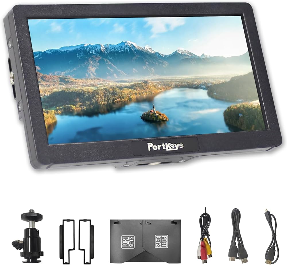 Amazon | Portkeys HD7H 7 インチカメラモニター 1000 Nits 高輝度