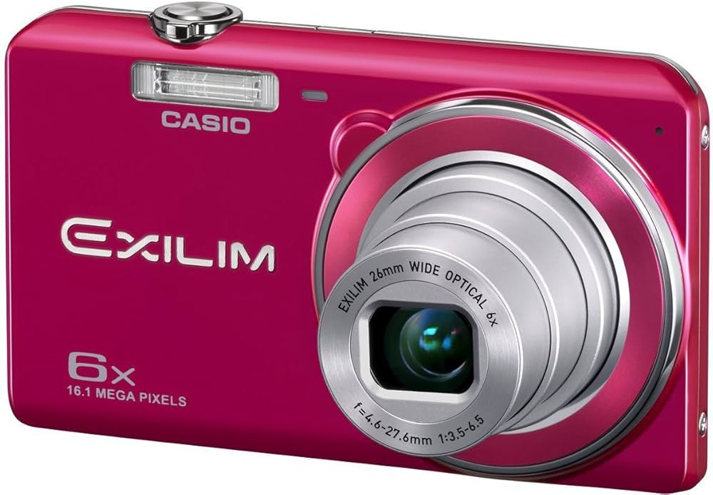 Amazon | CASIO デジタルカメラ EXILIM 1610万画素 6倍 レッド EX