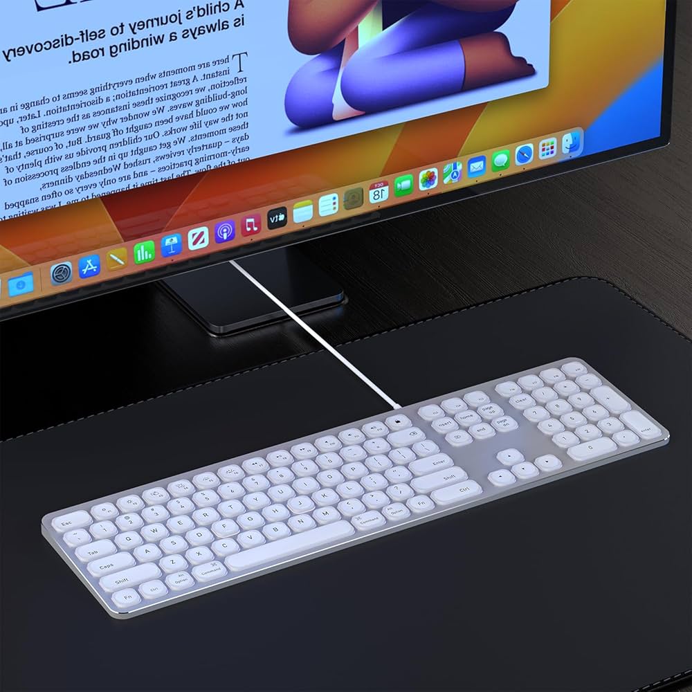 Amazon | Apple Mac OS用オールアルミニウム有線バックライト