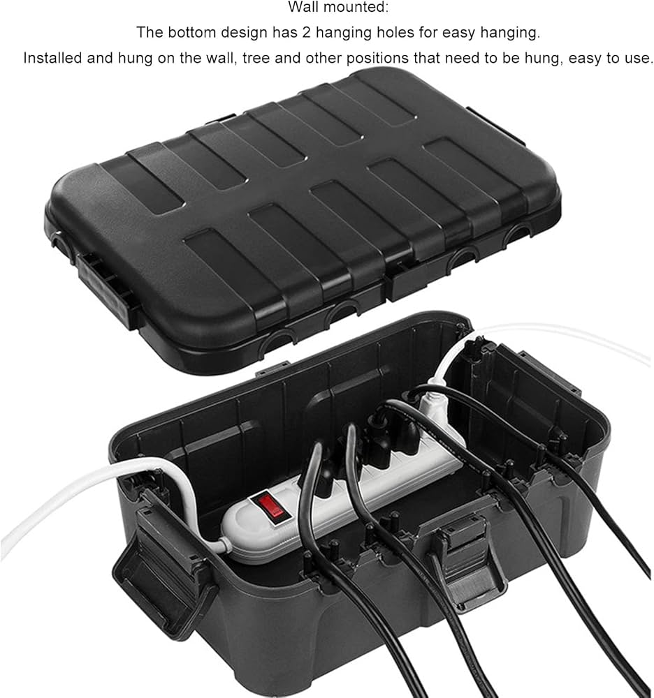 Amazon.co.jp: 屋外電気ボックス、IP54防水電気接続ボックス耐候性延長