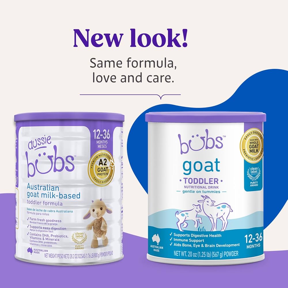 Amazon.com: Bubs Goat Toddler Nutritional Drink, Non-GMO Whole