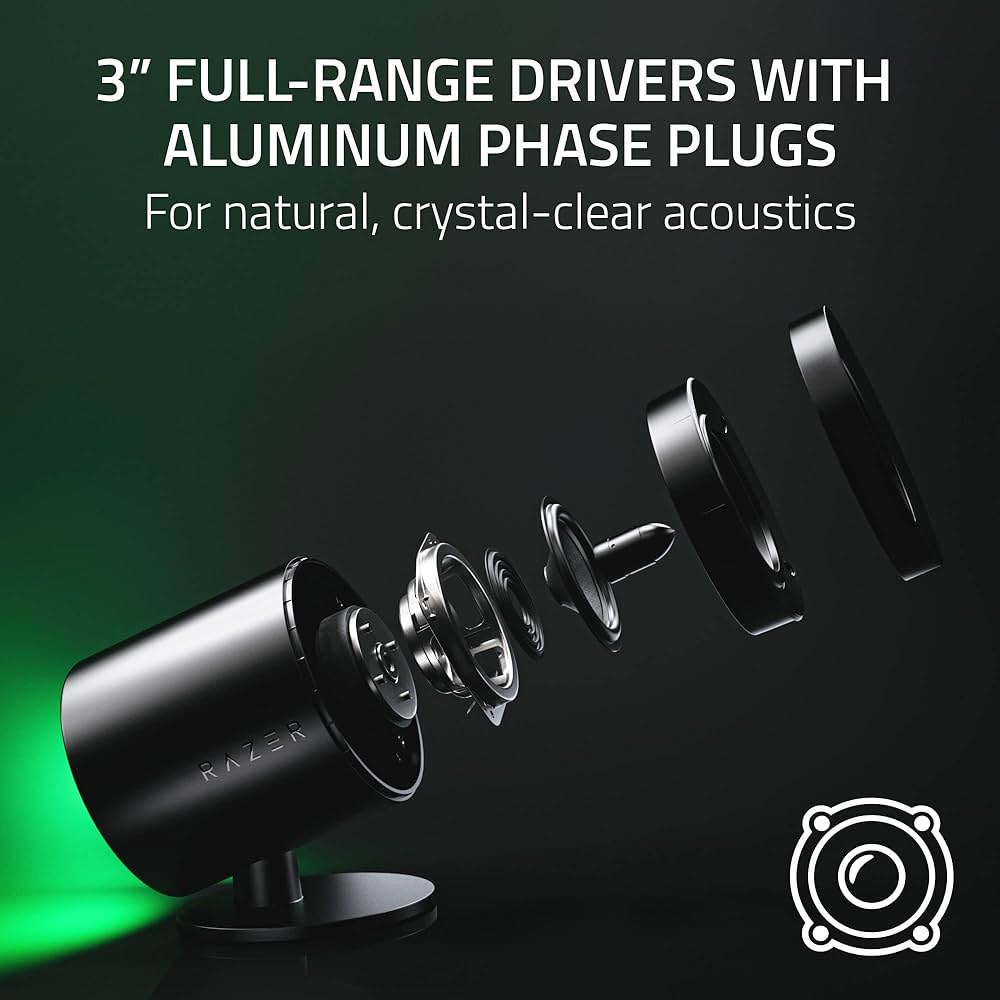 Razer Nommo V2 Pro - 2.1 PC Gaming Speakers: THX Spatial Audio