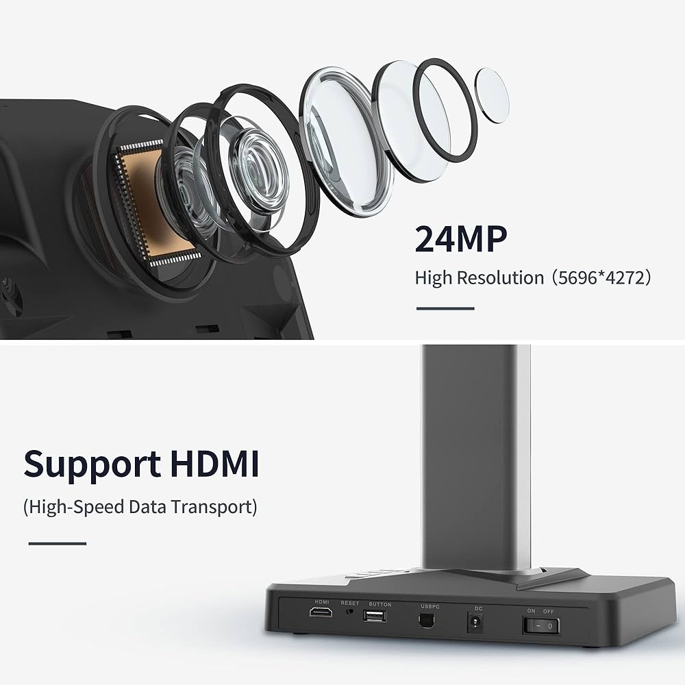 Amazon | CZUR ET24 Pro プロフェッショナルブックスキャナー 24MP