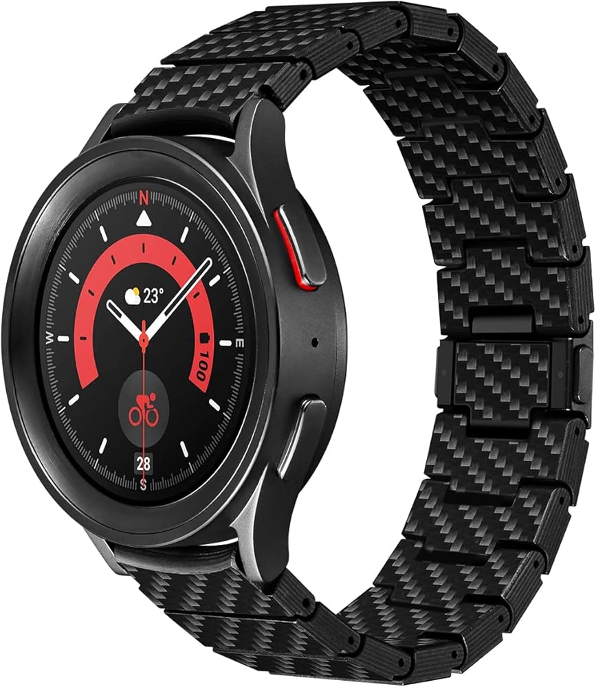 Amazon.com: pitaka Carbon Fiber Watch Band for Galaxy Watch 7/6/5
