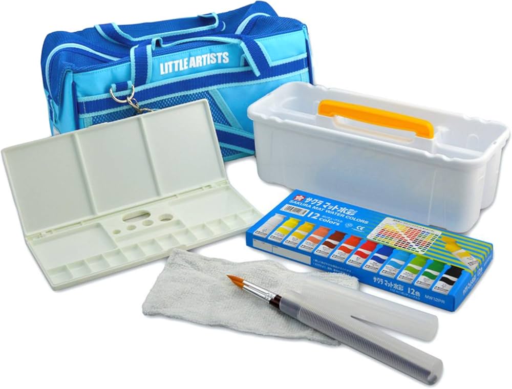 Amazon.co.jp: サクラクレパス 絵の具セット メッシュR6 ブルー EWZ-R6