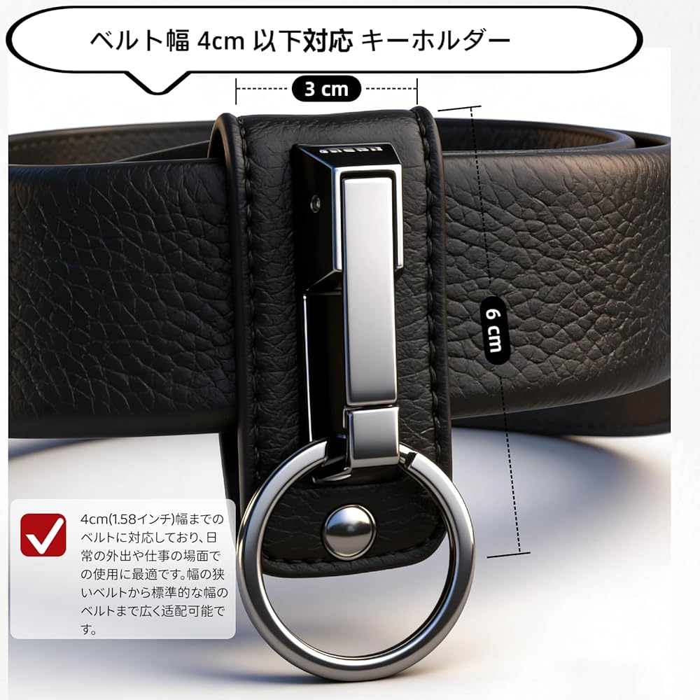 Amazon.co.jp: [Liangery] キーホルダー メンズ ベルト通しフック 人気