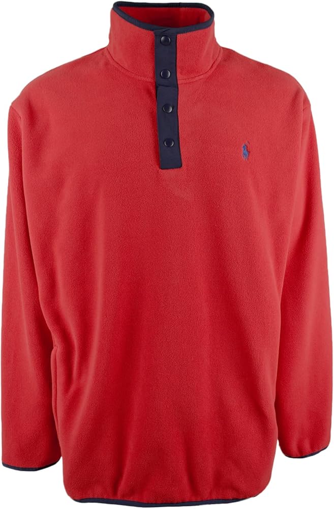 POLO RALPH LAUREN Men's Fleece Pullover Jacket Sweater Snap