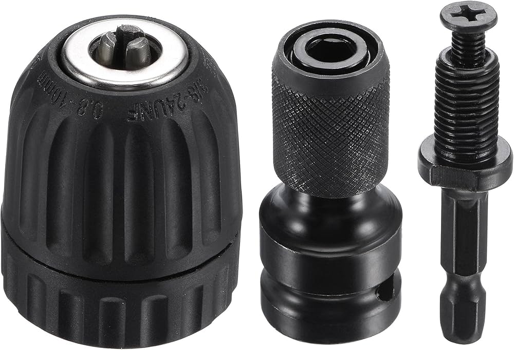 Amazon | uxcell キーレスドリルチャック リリースソケットスクエア