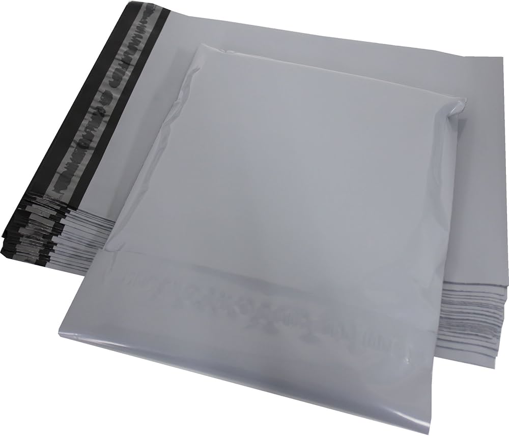 Amazon | 宅配ビニール袋 宅配ポリ袋 大サイズ 【500枚入】グレー 黒