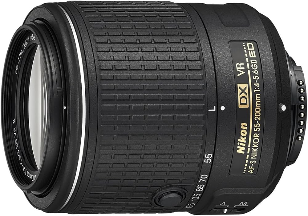Nikon Af-S Dx Nikkor 55-200Mm F/4-5.6G Ed Vr Ii - Lens, Black