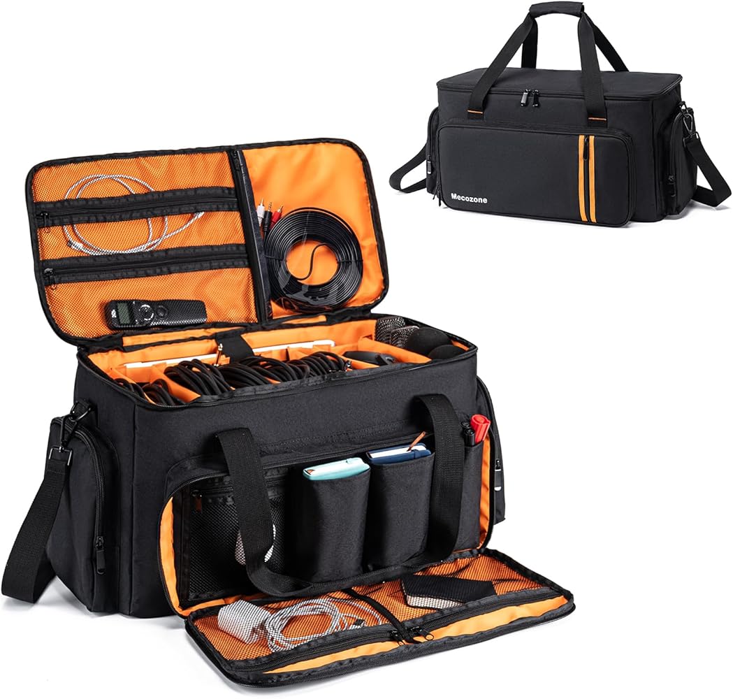 Amazon.com: Mecozone DJ Gig Bag with 8 Detachable Dividers, DJ