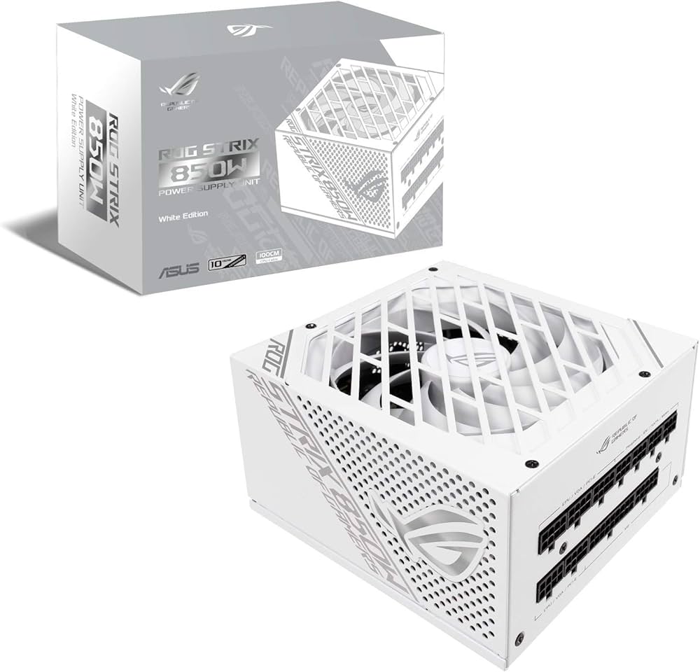 Amazon | ASUS 850W電源ユニット ROG-STRIX-850W-WHITE 80 PLUS GOLD