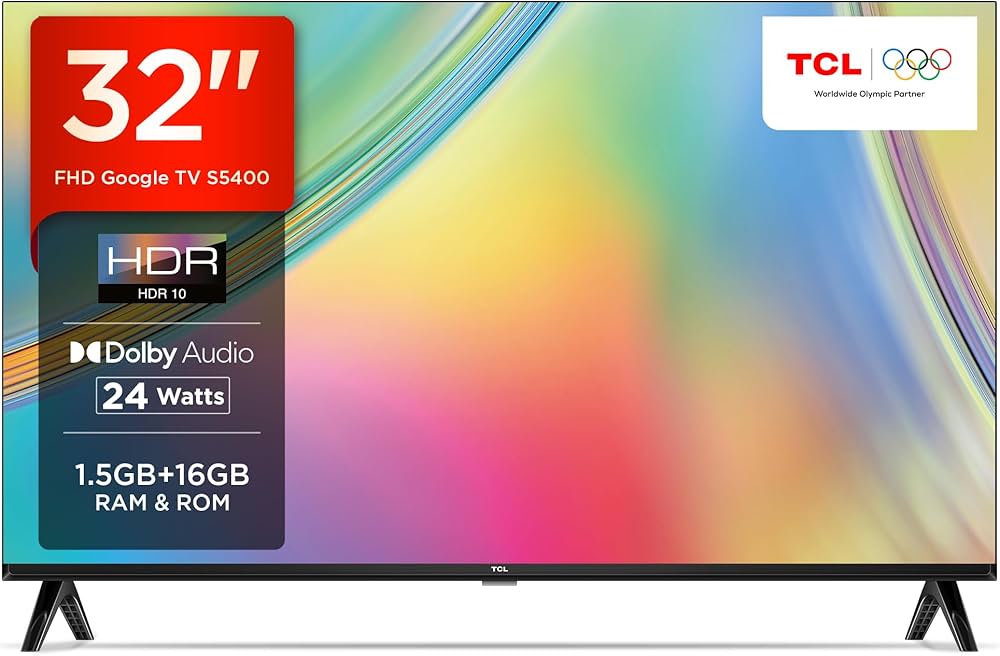 TCL 80.04 cm (32 inches) Bezel-Less S Series Full HD Smart LED