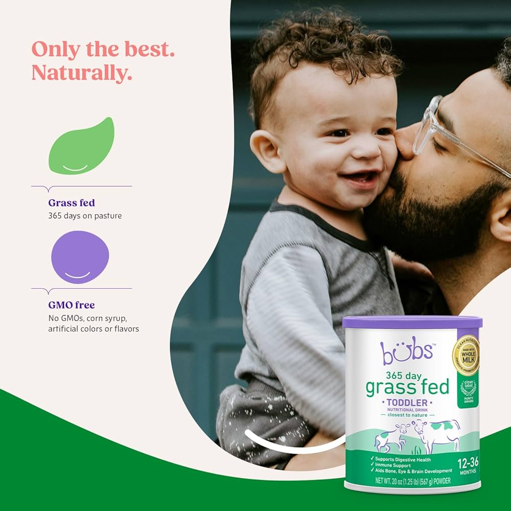 Amazon.com: Bubs 365 Grass Fed Toddler Nutritional Drink, Non-GMO
