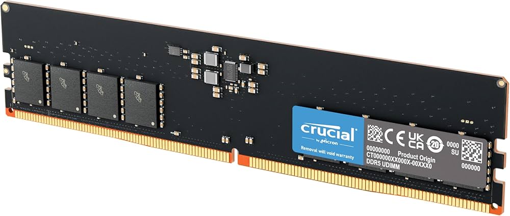 Amazon | Crucial RAM 8GB DDR5 5200MHz (または4800MHz) デスクトップ