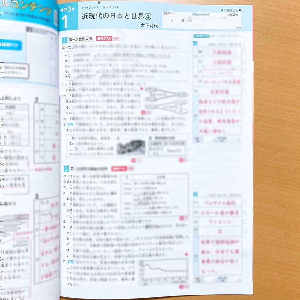 Amazon.co.jp: 2025年度版「トライアングル 社会 3年 歴史3 公民【教師