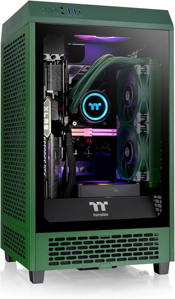 Amazon | Thermaltake The Tower 200 Racing Green 大型グラフィック