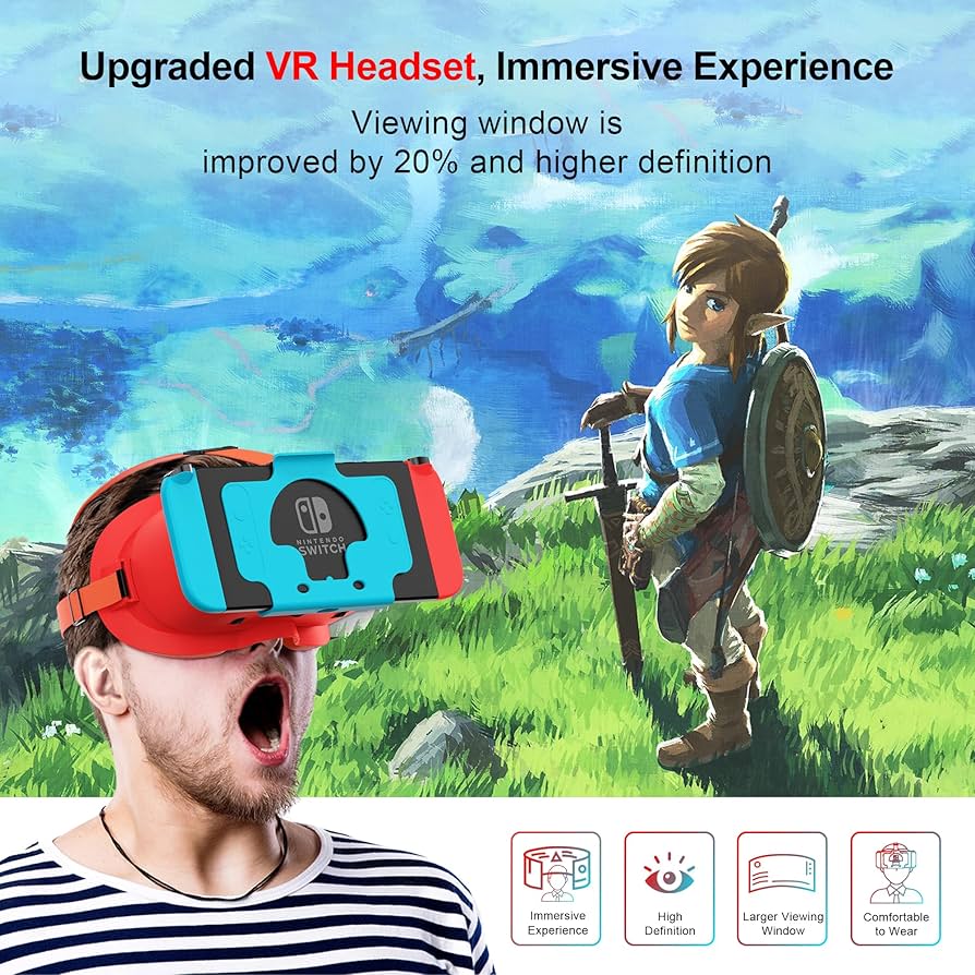 Amazon.com: VR Headset for Nintendo Switch & Switch OLED, Upgraded
