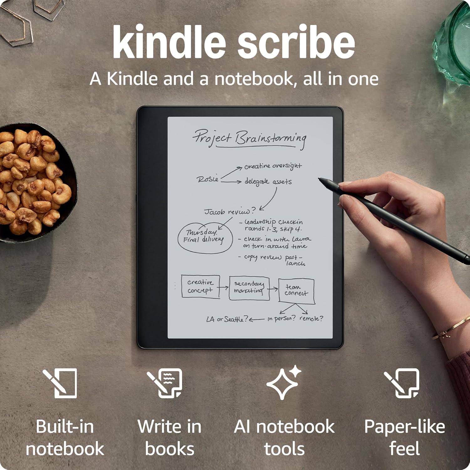 Amazon - Brandclub - Amazon Kindle Scribe (16 GB) - 10.2” 300 ppi