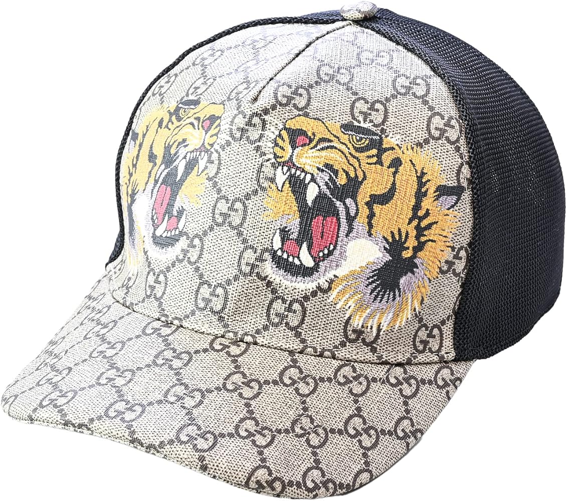 Amazon.co.jp: Gucci Baseball Cap, Cap, Hat, Tiger Print, GG