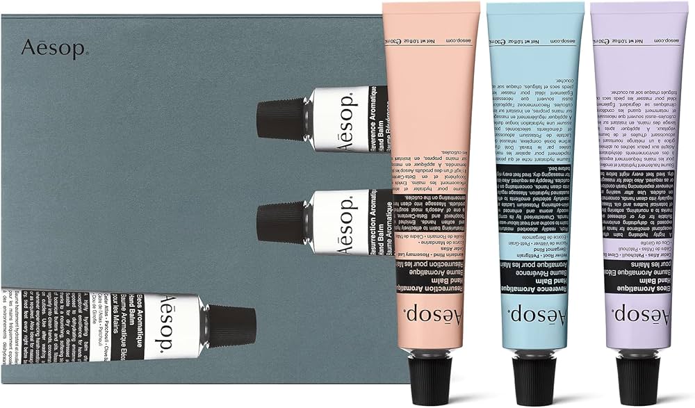 Amazon.com : Aesop Helping Hands Trio Hand Balm Gift Set - Travel