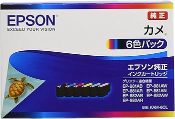 Amazon.co.jp: エプソン 純正 インクカートリッジ カメ KAM-6CL 6色