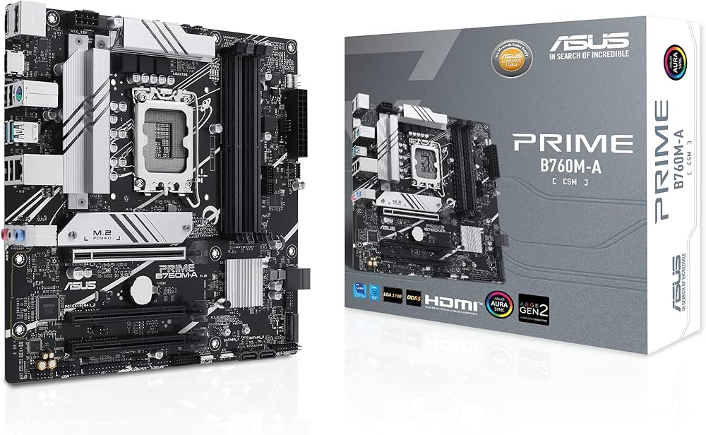 Amazon | ASUS PRIME B760M-A Intel B760(LGA1700)(第13世代および第12