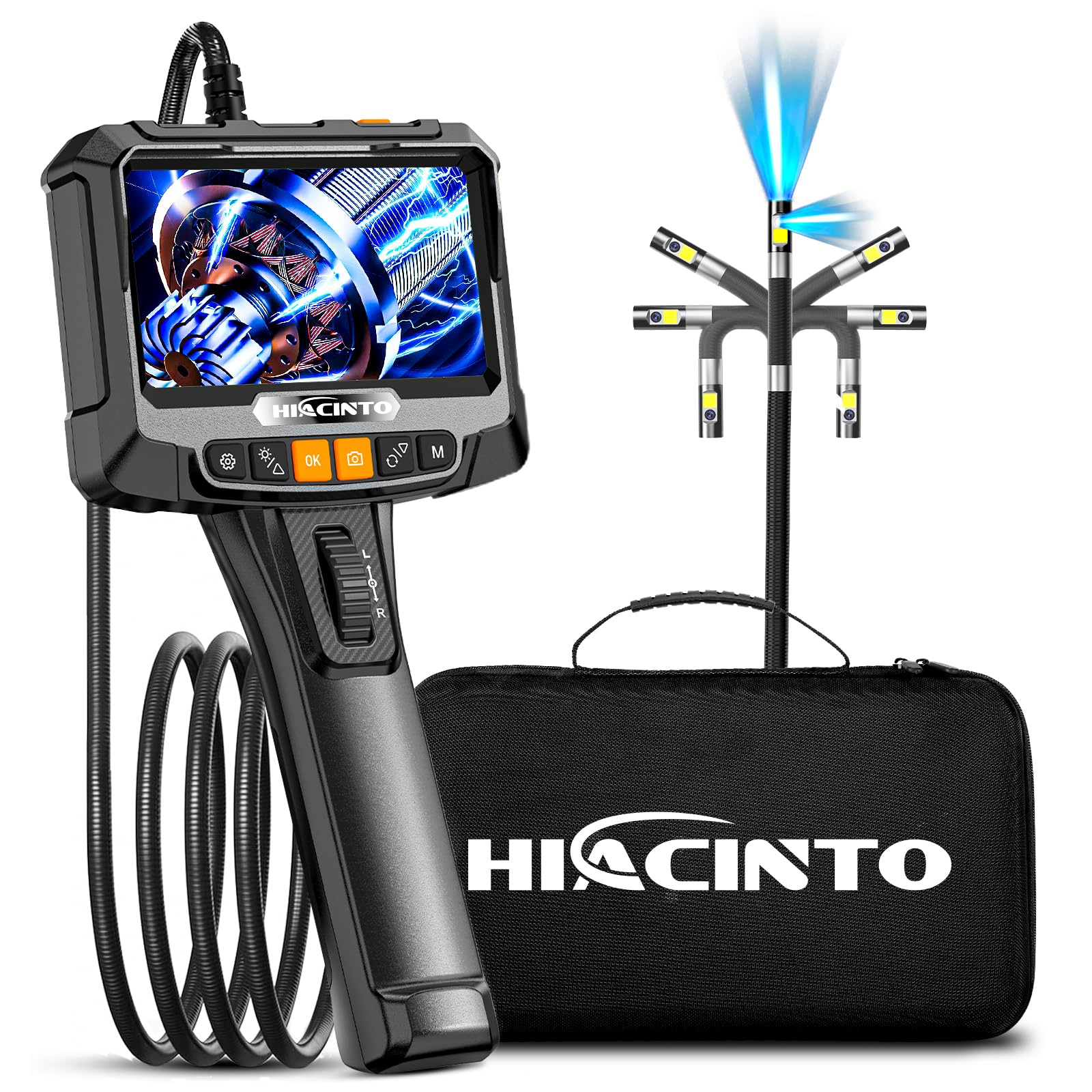 Amazon.co.jp: Hiacinto ファイバースコープ デュアル 先端可動式