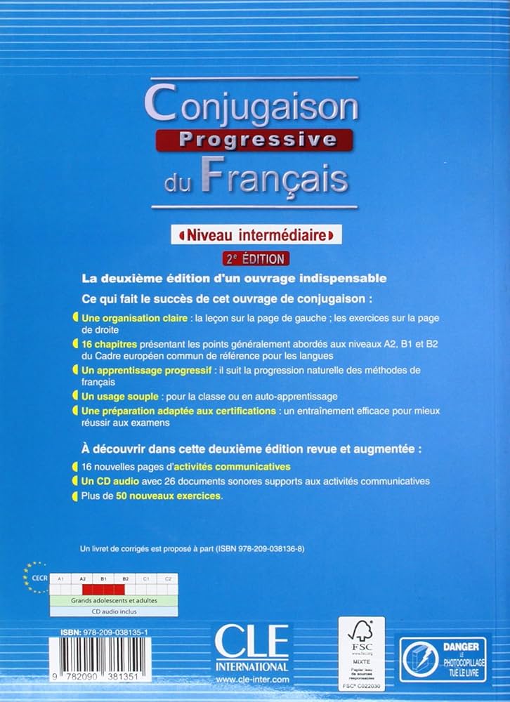 Amazon.fr - Conjugaison progressive du français - Niveau