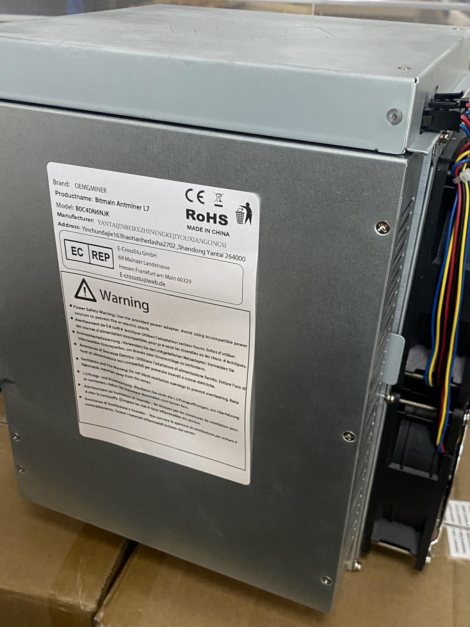 Amazon | OEMGMINER Bitmain Antminer L7 9050M Doge Coin & Litecoin
