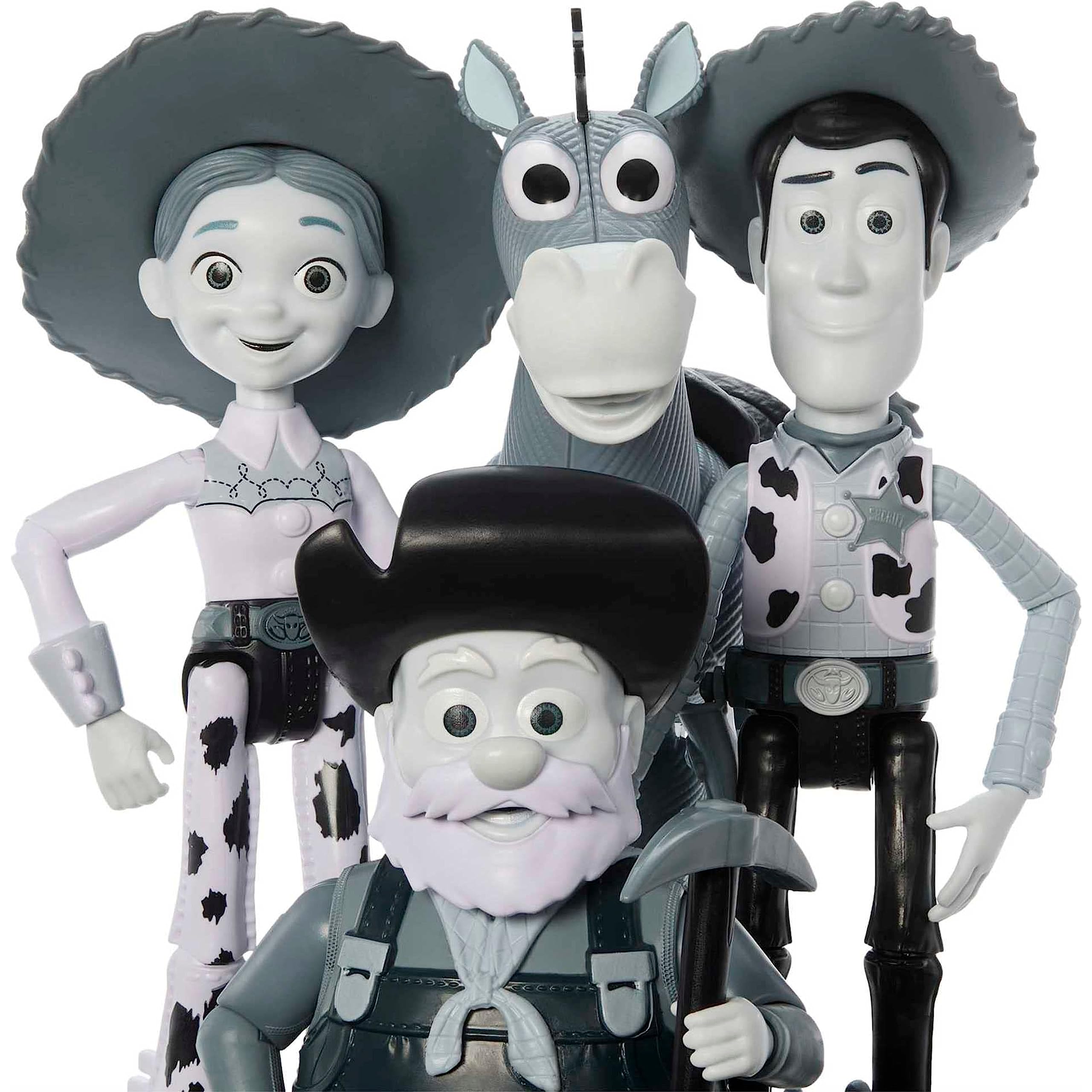 Mattel Disney and Pixar Toy Story Set with 4 Action Figures, Black