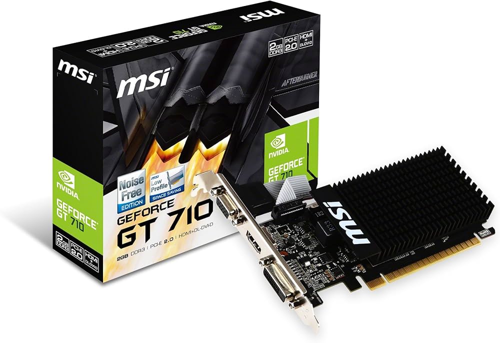 Amazon | MSI GeForce GT710 GDDR3 2GB グラフィックスボード VD5931