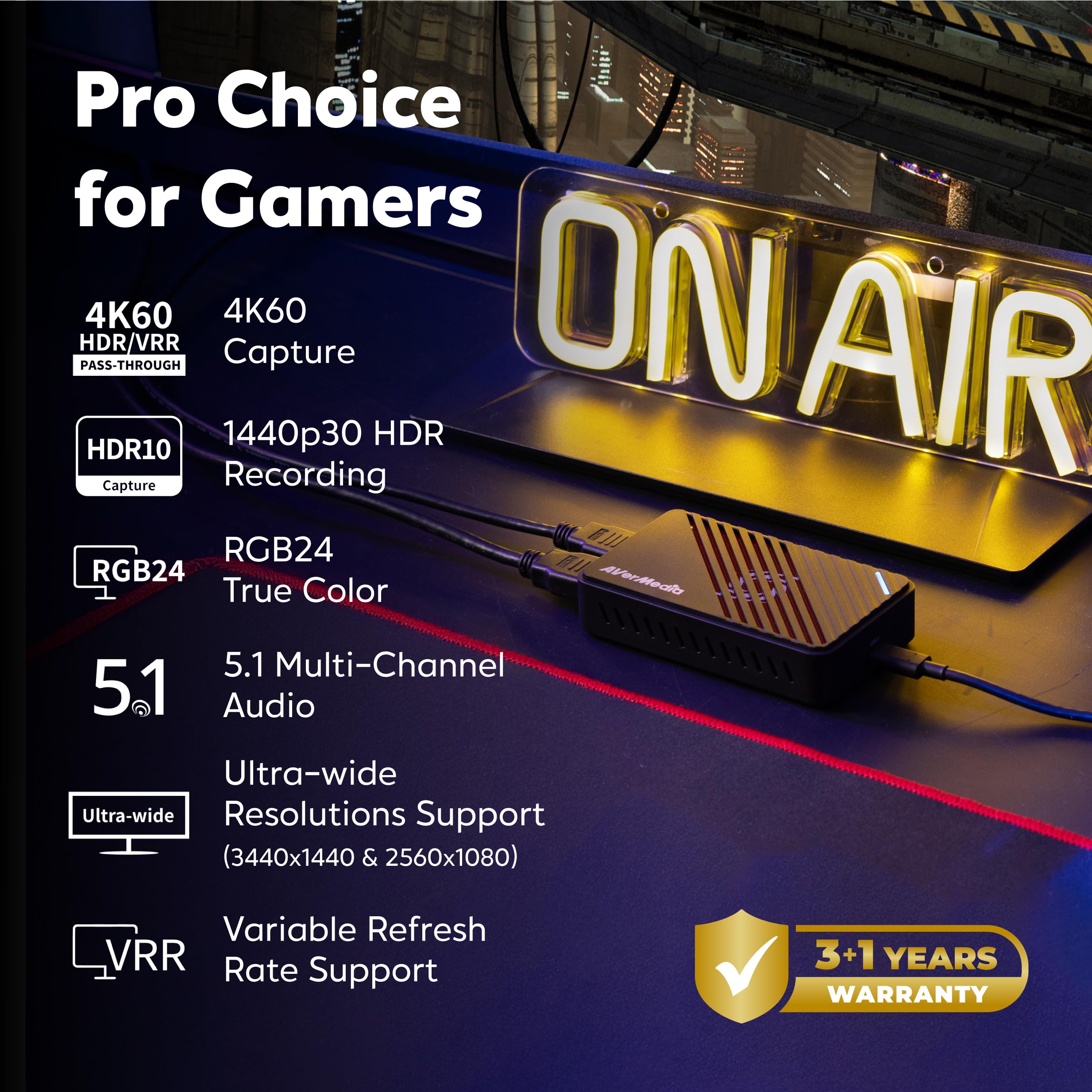 Amazon.com: AVerMedia 4K HDMI Capture Card, USB Game Capture Card