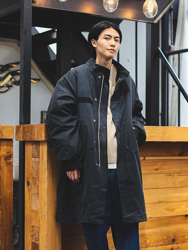 Amazon.co.jp: [ビームスハート] コート 3WAY ビッグシルエット モッズ