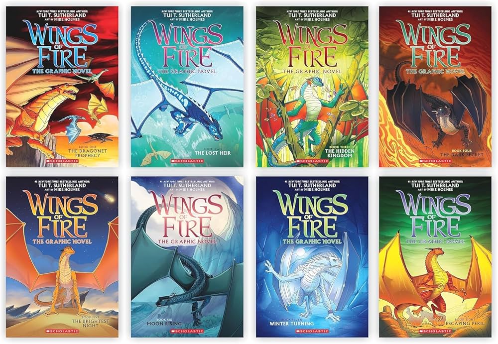 Wings of Fire #1-#8: A Graphic Novel Books Collection Set: Tui T