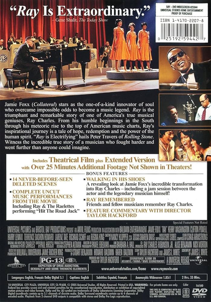 Amazon.com: Ray (Widescreen Edition) : Jamie Foxx, Regina King