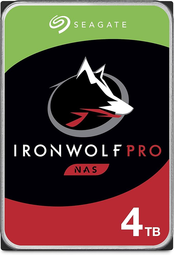 Seagate IronWolf Pro 4TB NAS Internal Hard Drive HDD – 3.5 Inch