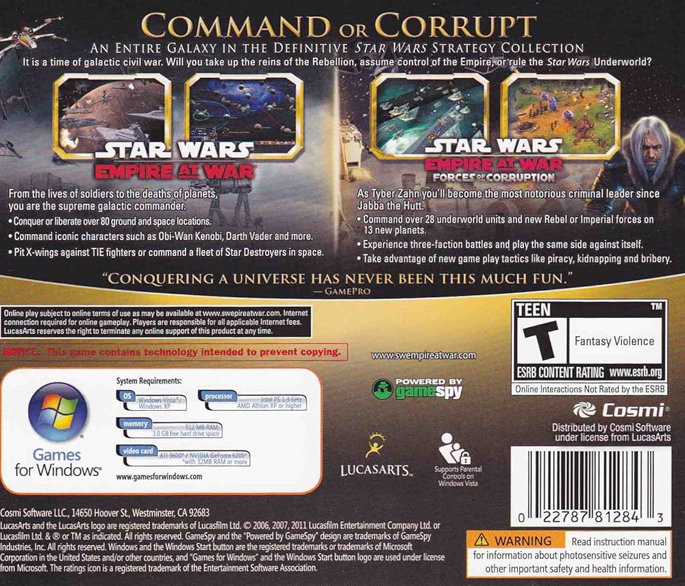 Amazon.com: Star Wars Empire At War Gold Pack : Video Games