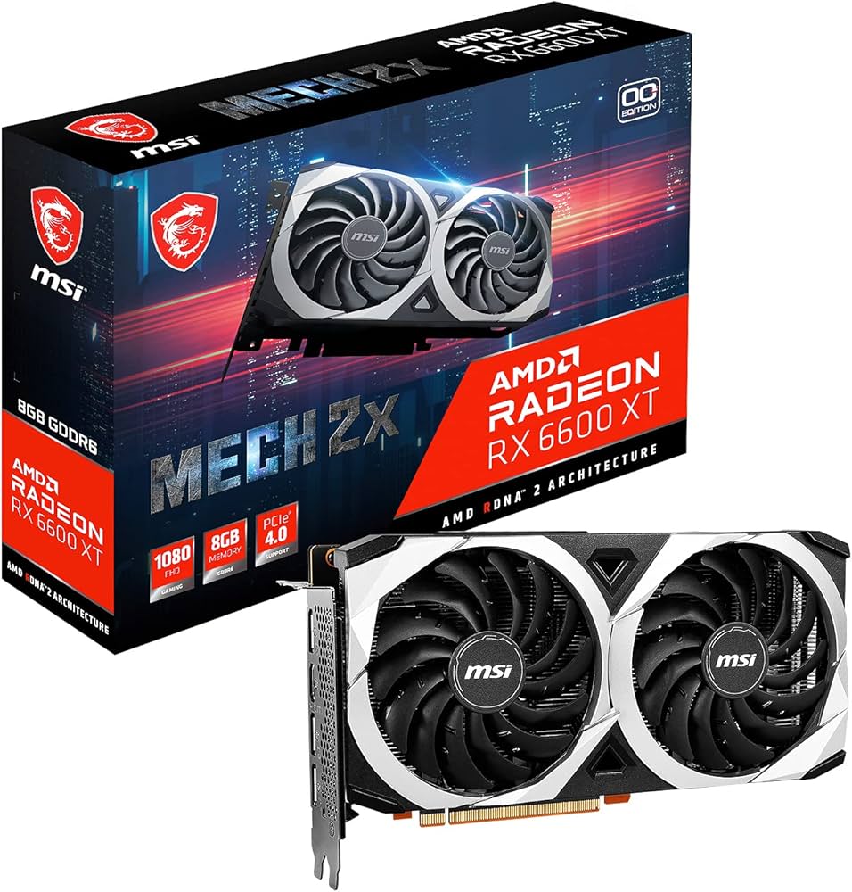 Amazon | MSI Radeon RX 6600 XT MECH 2X 8G OC グラフィックスボード