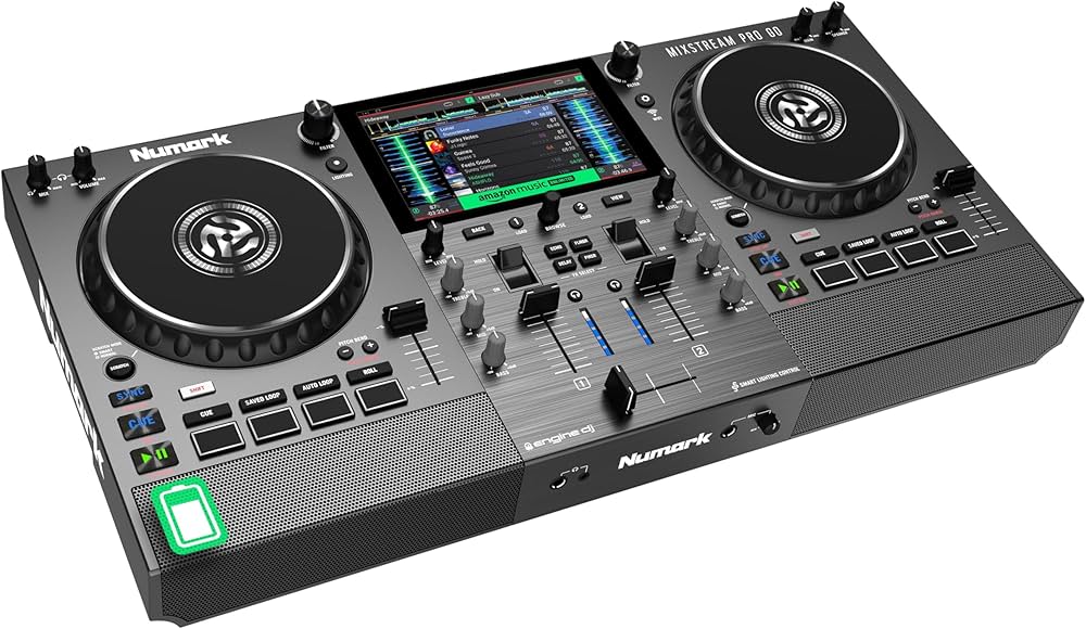 Numark Mixstream Pro Go Portable DJ Controller with Battery, Mixer