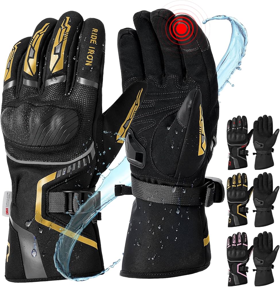 Amazon.co.jp: RIDEIRON バイク グローブ 冬 防水 Sサイズ完売 スマホ