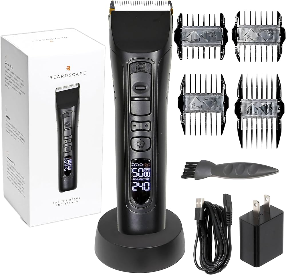 Amazon.com: Brio Beardscape V1 Black Bundled with Zero Blade, Nose